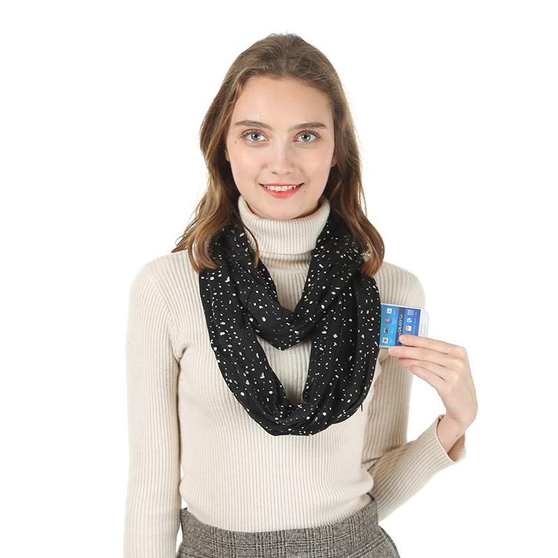 2020 Trendy Women Winter Ring Scarf Casual Ladies Circle Sequins Zipper Pocket Scarves Men Warmer Neck Infinity Snood Scarf
2020 Trendy Women Winter Ring Scarf Casual Ladies Circle Sequins Zipper Pocket Scarves Men Warmer Neck Infinity Snood Scarf