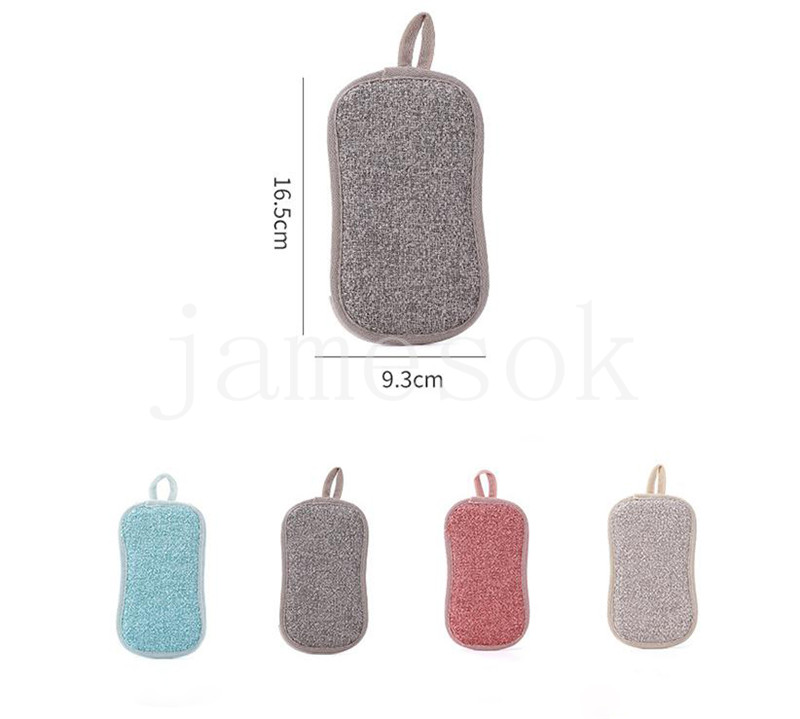 Double Sided Kitchen Magic Cleaning Sponge Scrubber Sponges Dish Washing Towels Scouring Pads Bathroom Brush Wipe Pad de226