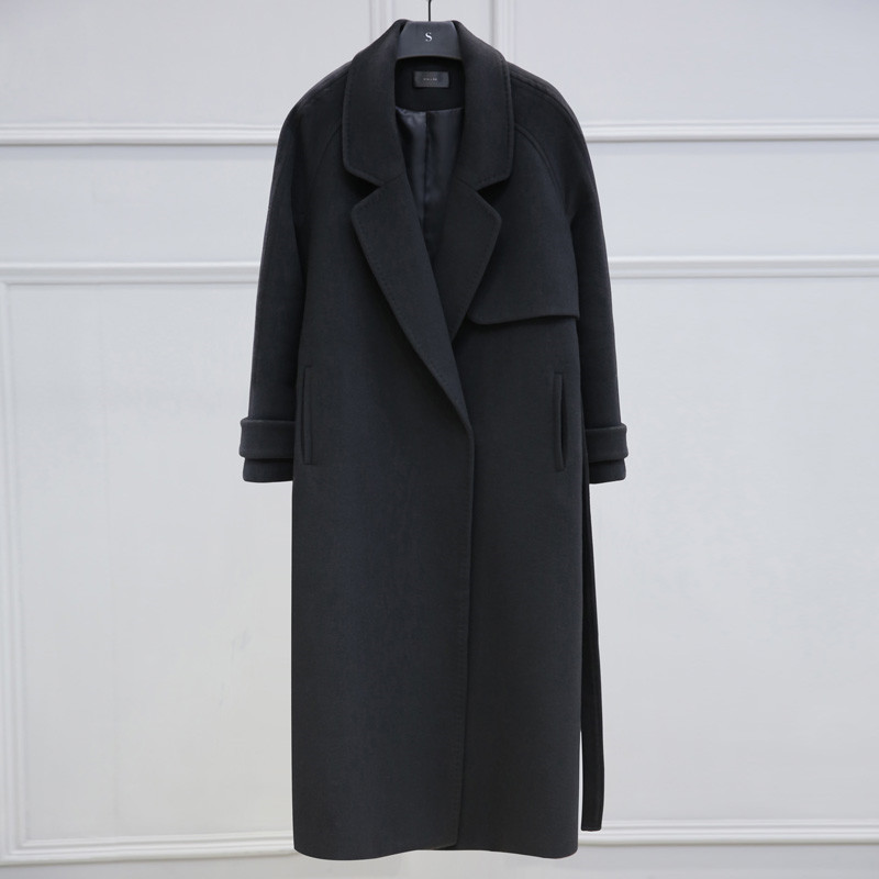 Black Wool Coat For Women | Stylish Autumn Winter Trench B3