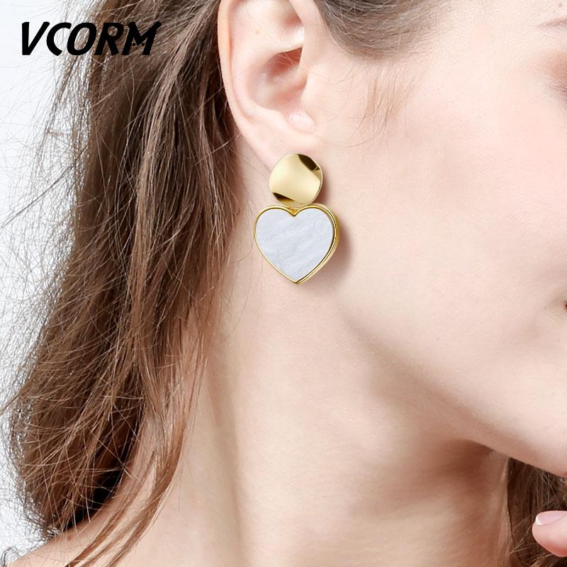 VCORM Korean Gold Acrylic Drop Earrings for Women Statement Geometric Metal Small Dangle Earrings 2020 New Fashion femme Jewelry
VCORM Korean Gold Acrylic Drop Earrings for Women Statement Geometric Metal Small Dangle Earrings 2020 New Fashion femme Jewelry