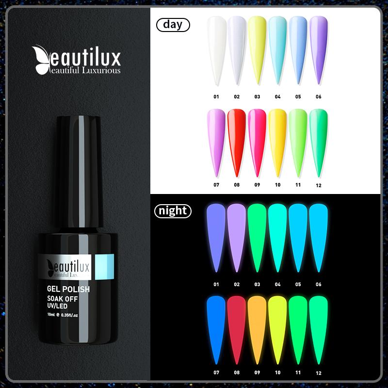 Beautilux Luminous Gel Nail Polish Glow In Dark Color Senmi Permanent Gels Varnish UV LED Fluorescent Nails Art Lacquer 10ml, Red;pink
Beautilux Luminous Gel Nail Polish Glow In Dark Color Senmi Permanent Gels Varnish UV LED Fluorescent Nails Art Lacquer 10ml, Red;pink
