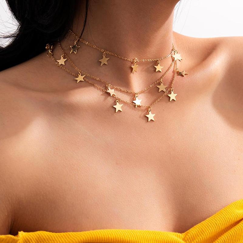 Lacteo Simple Minimalist Star Shape Pendant Necklace Jewelry for Women Statement Single Layer Choker Necklace New Year Gifts
Lacteo Simple Minimalist Star Shape Pendant Necklace Jewelry for Women Statement Single Layer Choker Necklace New Year Gifts