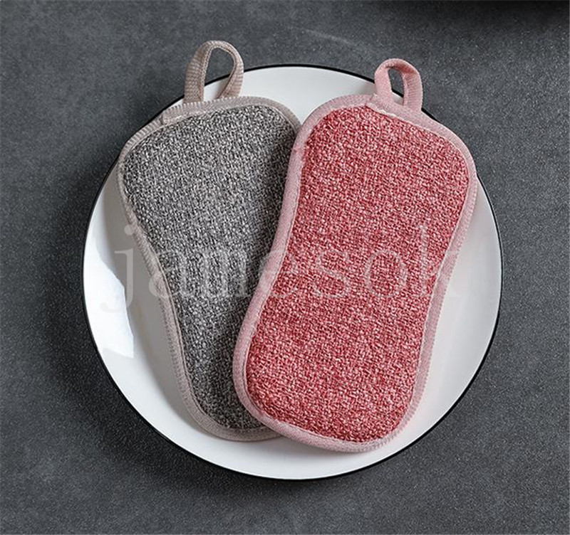 Double Sided Kitchen Magic Cleaning Sponge Scrubber Sponges Dish Washing Towels Scouring Pads Bathroom Brush Wipe Pad de226