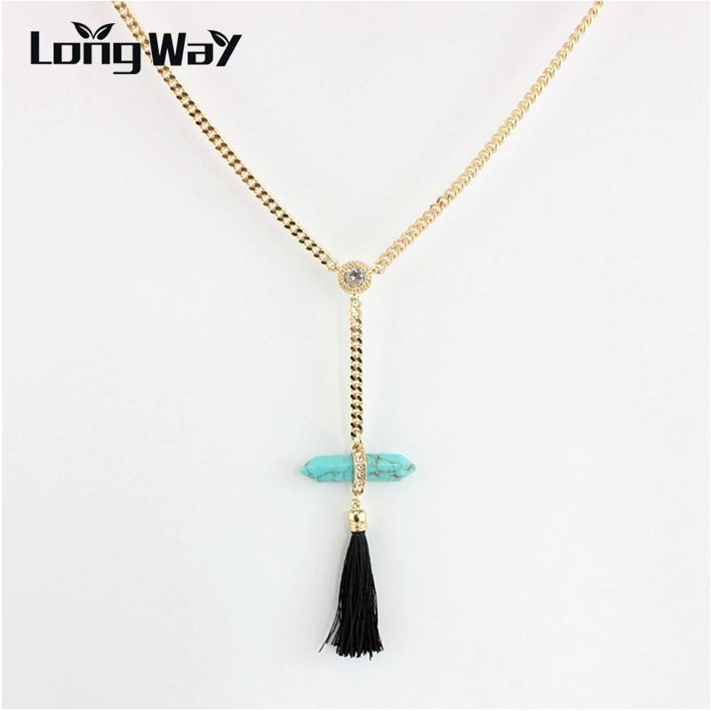 Pendant Necklaces LongWay Boho & Pendants Black Tassel Choker Necklace For Women Gold Color Jewelry With Cloths Accessories SNE160196
Pendant Necklaces LongWay Boho & Pendants Black Tassel Choker Necklace For Women Gold Color Jewelry With Cloths Accessories SNE160196