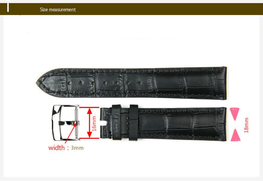 New fashion watch accessories stainless steel material for pin buckle belt buckle 1618 20mm - view 4