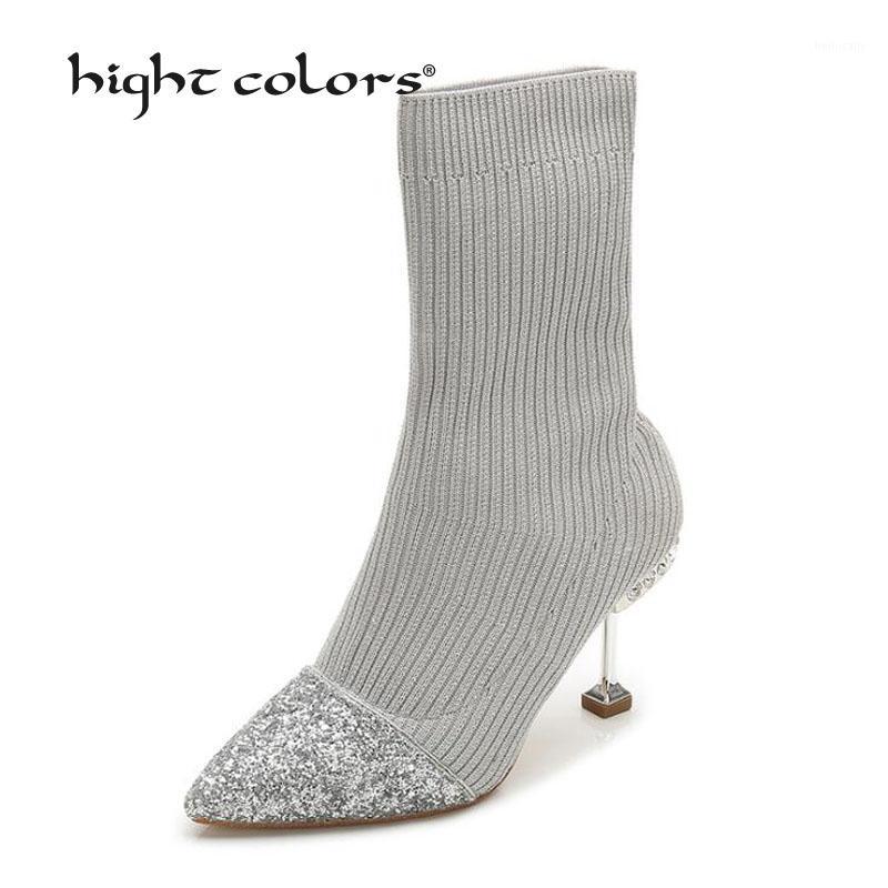 33~43) Autumn Women Ladies Suede sock boots Fashion thin heels Pointed Toe stilettos Knitting Boots Casual Women's Shoes P-1961, Gray
33~43) Autumn Women Ladies Suede sock boots Fashion thin heels Pointed Toe stilettos Knitting Boots Casual Women's Shoes P-1961, Gray