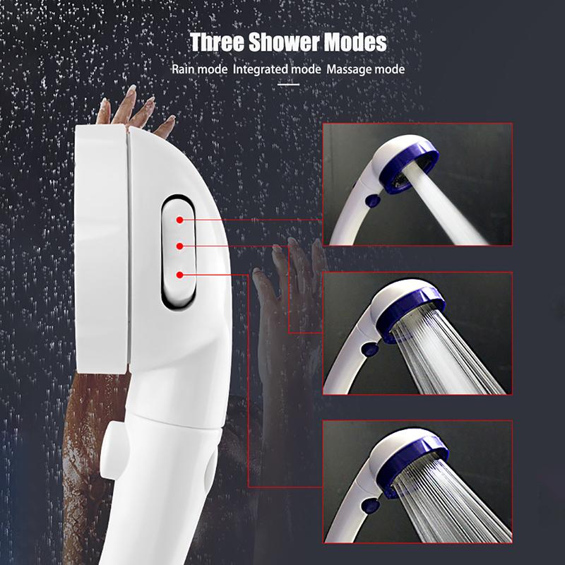 BAISPO 3 Function Adjustable Jetting Shower Head Bathroom High Pressure Water Handheld Bathroom SPA Shower Head Accessories Set
BAISPO 3 Function Adjustable Jetting Shower Head Bathroom High Pressure Water Handheld Bathroom SPA Shower Head Accessories Set