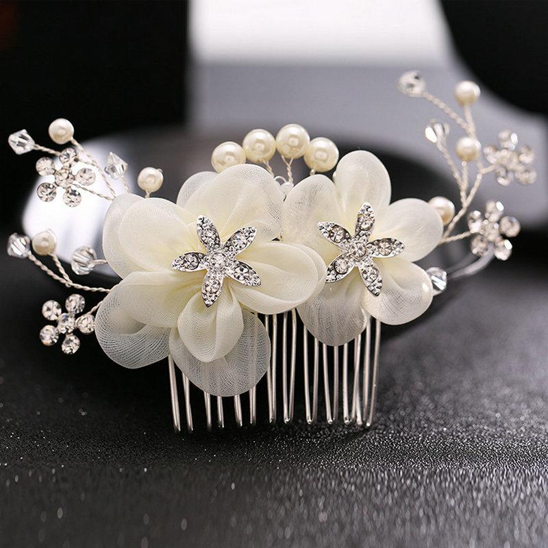 Hair Combs Wedding Accesspries Elegant Pretty Lace Flower Bridal Headdress Hair Jewelry
Hair Combs Wedding Accesspries Elegant Pretty Lace Flower Bridal Headdress Hair Jewelry