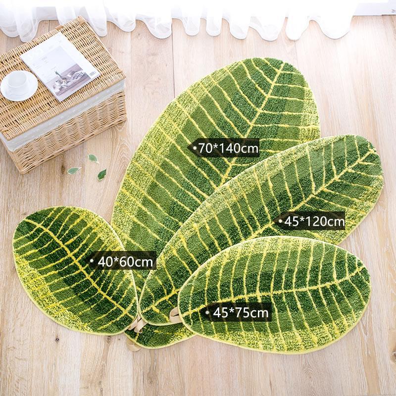 3D Comfortable Green Leaf Carpet For Hallway Entrance Doormat Green Leaves Slip-Resistant Kitchen Floor Mat Bedroom Area Rug1, 01
3D Comfortable Green Leaf Carpet For Hallway Entrance Doormat Green Leaves Slip-Resistant Kitchen Floor Mat Bedroom Area Rug1, 01
