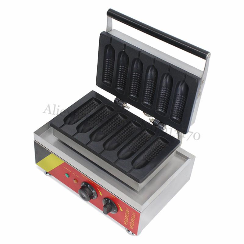 Electric Corn Muffin Hot Dog Waffle Maker Commercial Hotdog Waffle Machine 6 Moulds 220V 110V 1500W
Electric Corn Muffin Hot Dog Waffle Maker Commercial Hotdog Waffle Machine 6 Moulds 220V 110V 1500W