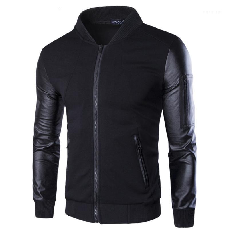2019 Hot Bomber Jacket Men's Coats Patchwork Leather Men Outerwear Autumn Slim Fit Coat Male Brand Clothing Motorcycle Jackets1, Black
2019 Hot Bomber Jacket Men's Coats Patchwork Leather Men Outerwear Autumn Slim Fit Coat Male Brand Clothing Motorcycle Jackets1, Black