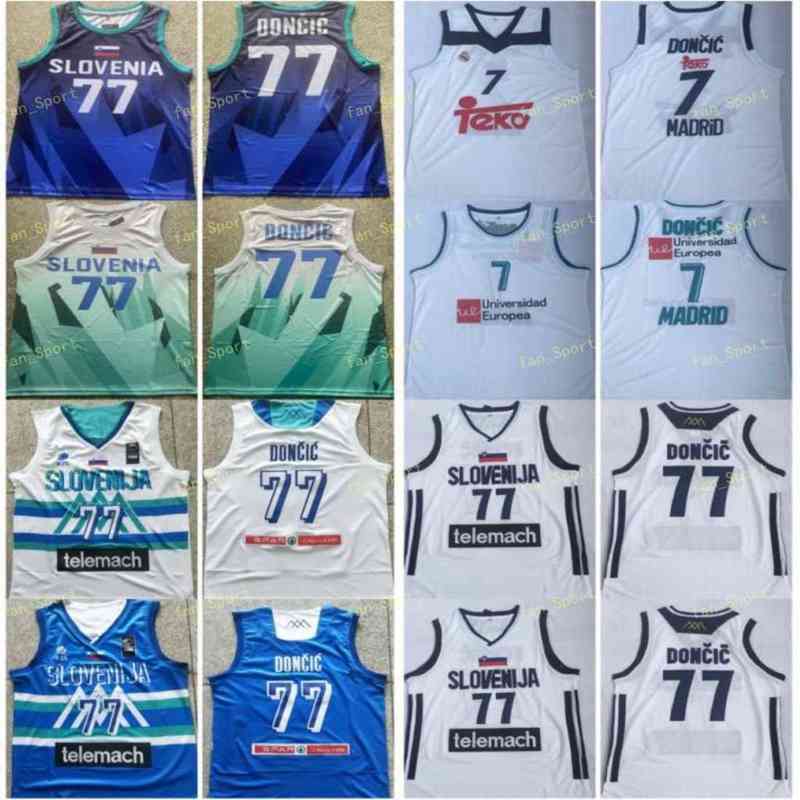 Mens 2021 Hot Slovenia Luka Doncic #77 Basketball Jerseys Blue Unicersidad Europea #7 Madrid White Jersey Stitched Shirts -XXL, As
Mens 2021 Hot Slovenia Luka Doncic #77 Basketball Jerseys Blue Unicersidad Europea #7 Madrid White Jersey Stitched Shirts -XXL, As