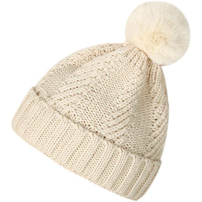 2020 Fashion Women Fur Pom Pom Winter Knitted Hat Warm Soft Skullies Beanies Removable Hairball Cap Ladies Girls Wool Hats
2020 Fashion Women Fur Pom Pom Winter Knitted Hat Warm Soft Skullies Beanies Removable Hairball Cap Ladies Girls Wool Hats