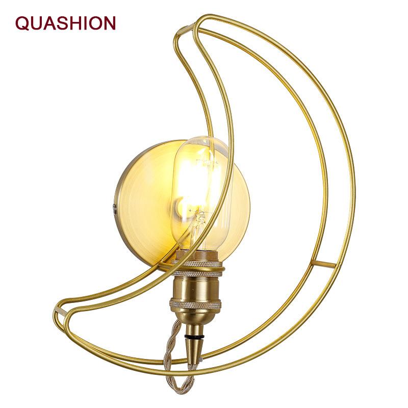Nordic golden color LED wall lamp creative decoration living room aisle bedroom bedside lamp cartoon moon tooth simple wall
Nordic golden color LED wall lamp creative decoration living room aisle bedroom bedside lamp cartoon moon tooth simple wall