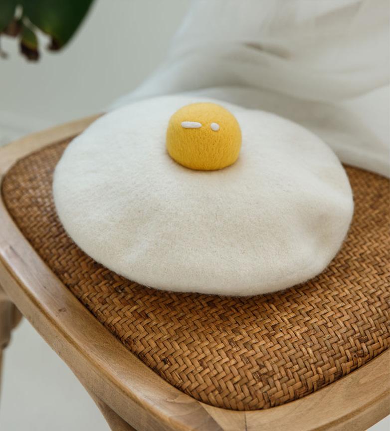 202011-26-shi8665 wool lovely Poached Egg Fried Eggs Parent child style kids mother beret hat women Leisure painter hat, White
202011-26-shi8665 wool lovely Poached Egg Fried Eggs Parent child style kids mother beret hat women Leisure painter hat, White