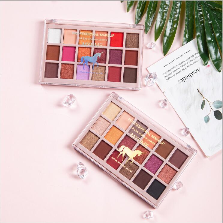 HOT CANLEN 18 Color Eyeshadow palette unicorn pearl matte fine powder INS cosmetics waterproof eye shadow palette, Multi
HOT CANLEN 18 Color Eyeshadow palette unicorn pearl matte fine powder INS cosmetics waterproof eye shadow palette, Multi