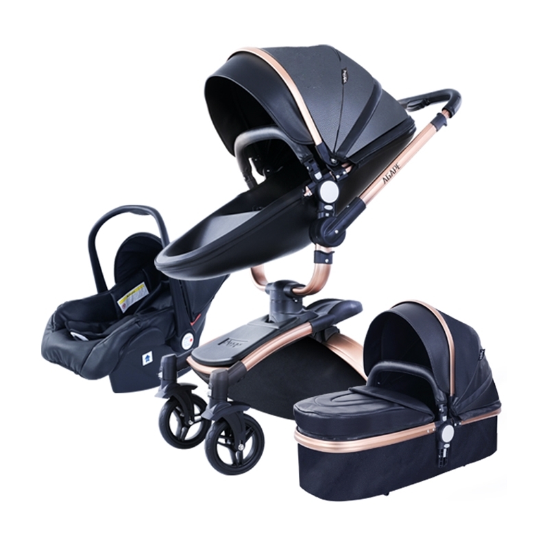 Free Shipping PU Leather 3 in 1 Baby Stroller High Landscape Portable Luxury Carriage Aulon Pram on 2020 LJ201012
Free Shipping PU Leather 3 in 1 Baby Stroller High Landscape Portable Luxury Carriage Aulon Pram on 2020 LJ201012
