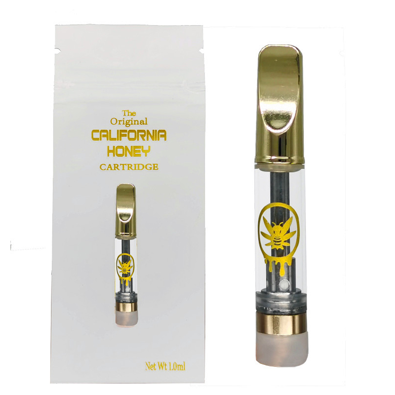 Vape Carts California Honey Vapes Pen Cartridges Atomizer 0.8ML 1.0ML Thick Oil Cart 510 Thread Vaporizer Empty Gold Cartridge Ecig Disposable Pens with Packaging Bag
Vape Carts California Honey Vapes Pen Cartridges Atomizer 0.8ML 1.0ML Thick Oil Cart 510 Thread Vaporizer Empty Gold Cartridge Ecig Disposable Pens with Packaging Bag