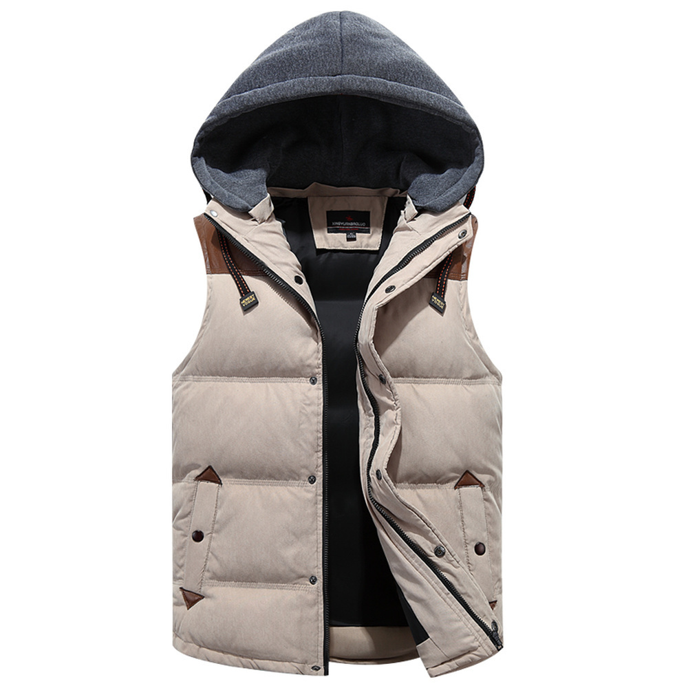 100% Real White Duck Down Vest For Men Winter Autumn Male Casual Warm Thick Parka Outerwear Sleeveless Jacket Mens Waistcoat 201104