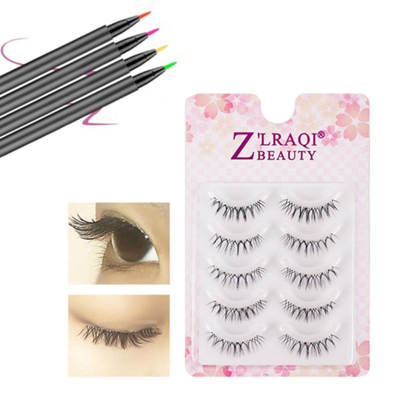 5 pairs/set Natural False Eyelashes Color Eyeliner Set Sharpened False Eyelashes Eyes Makeup Tools Reusable 3D Curl
5 pairs/set Natural False Eyelashes Color Eyeliner Set Sharpened False Eyelashes Eyes Makeup Tools Reusable 3D Curl