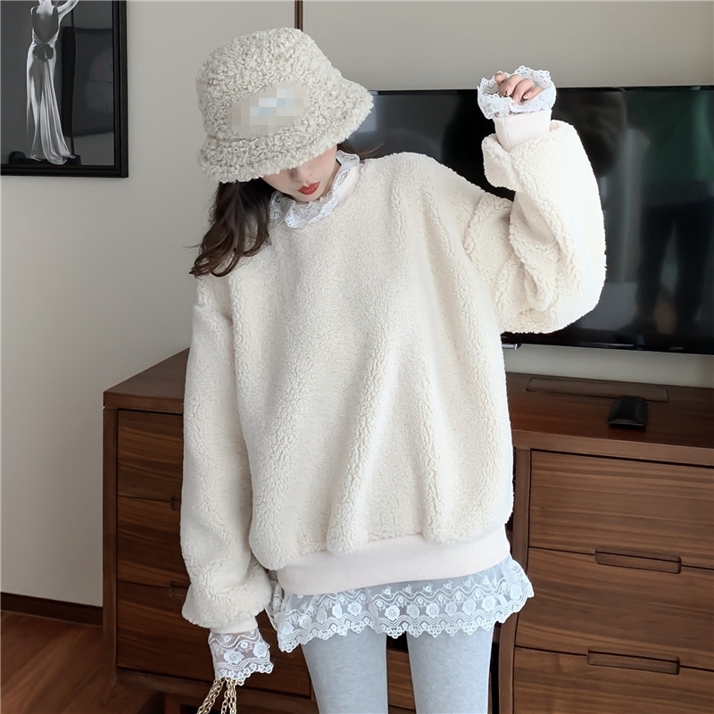 2021 New Inverno Novo Lao Falso Dois Camisola Mangas Compridas Ins Harajuku Vintage Personalidade Moda Solta Moletom Feminino IYSN, White.
2021 New Inverno Novo Lao Falso Dois Camisola Mangas Compridas Ins Harajuku Vintage Personalidade Moda Solta Moletom Feminino IYSN, White.