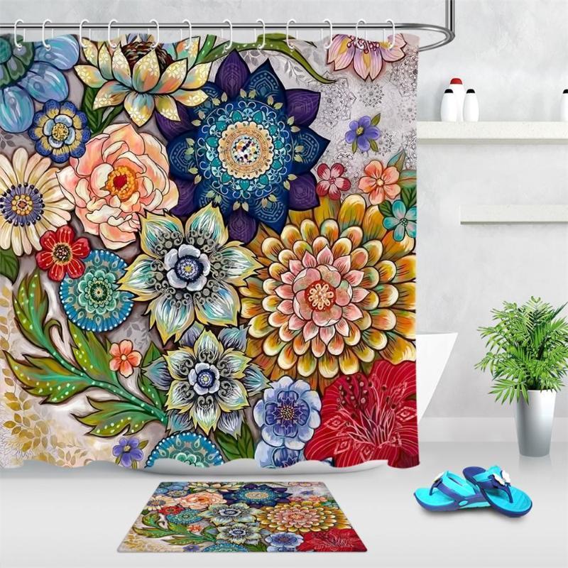 Boho Floral Shower Curtains for Bathroom Decor Bright Fabric Blossom Modern Farmhouse Colorful Bouquet Printed Bath Curtains1
Boho Floral Shower Curtains for Bathroom Decor Bright Fabric Blossom Modern Farmhouse Colorful Bouquet Printed Bath Curtains1