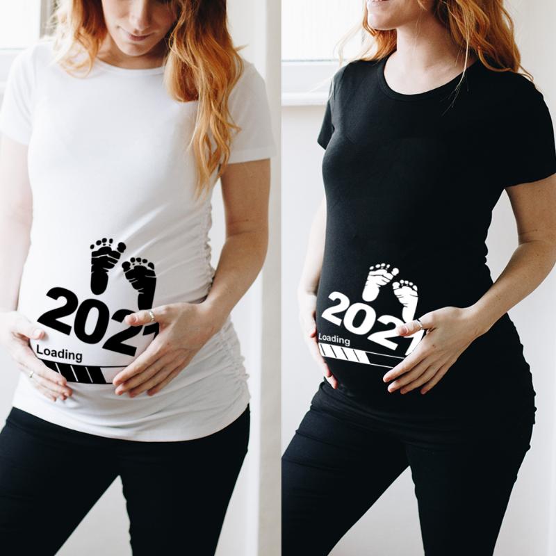 Womens T-Shirt Baby Loading Printed Pregnant T Shirt Maternity Short Sleeve T-shirt Pregnancy Announcement Shirt New Mom Tshirts Clothes, P720-ystwh-
Womens T-Shirt Baby Loading Printed Pregnant T Shirt Maternity Short Sleeve T-shirt Pregnancy Announcement Shirt New Mom Tshirts Clothes, P720-ystwh-