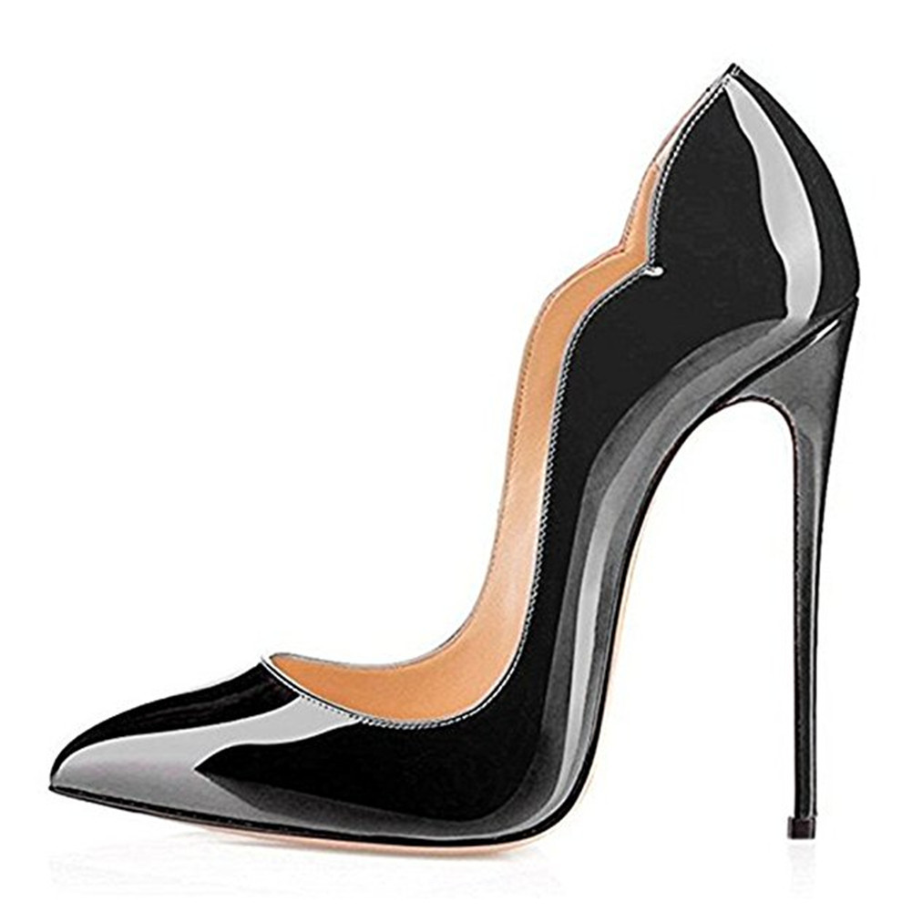 Feminino 12cm deslizamento em saltos finos cu sexy salto alto estilete gradiente sapatos de casamento apontou peep bombas, Black
Feminino 12cm deslizamento em saltos finos cu sexy salto alto estilete gradiente sapatos de casamento apontou peep bombas, Black