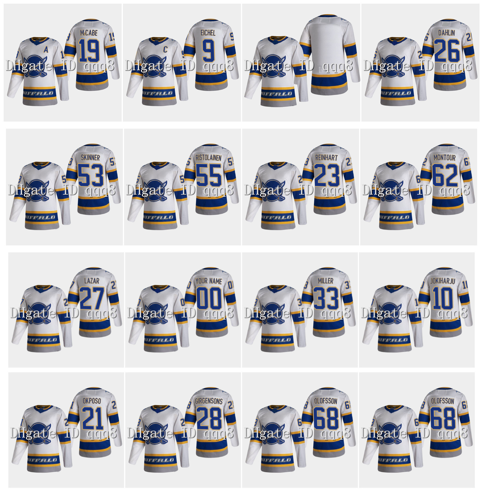 Reverse Retro Buffalo Sabres Jersey 9 Jack Eichel 68 Victor Olofsson 53 Jeff Skinner 26 Rasmus Dahlin 19 Jake McCabe 23 Sam Reinhart Hockey, As pic
Reverse Retro Buffalo Sabres Jersey 9 Jack Eichel 68 Victor Olofsson 53 Jeff Skinner 26 Rasmus Dahlin 19 Jake McCabe 23 Sam Reinhart Hockey, As pic