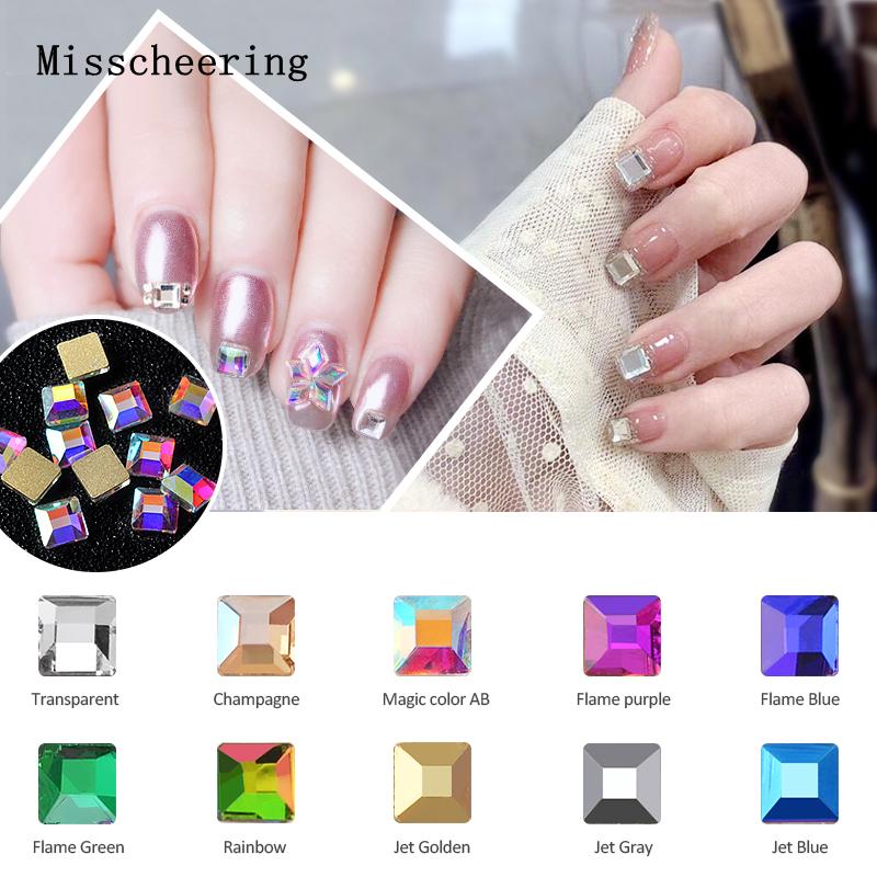 New 10pcs Flatback Square Crystal 3D Nail Art Decorations 4mm*4mm Charm Shiny Rhinestone Jewelry DIY Manicure Design Accessory
New 10pcs Flatback Square Crystal 3D Nail Art Decorations 4mm*4mm Charm Shiny Rhinestone Jewelry DIY Manicure Design Accessory