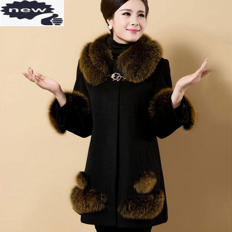 Winter Women Wool Long Coat Fur Collar Cloak Warm Outwear Plus Size 6XL Woolen Blends Overcoat Cape Ladies Slim Fit Jacket, Black
Winter Women Wool Long Coat Fur Collar Cloak Warm Outwear Plus Size 6XL Woolen Blends Overcoat Cape Ladies Slim Fit Jacket, Black