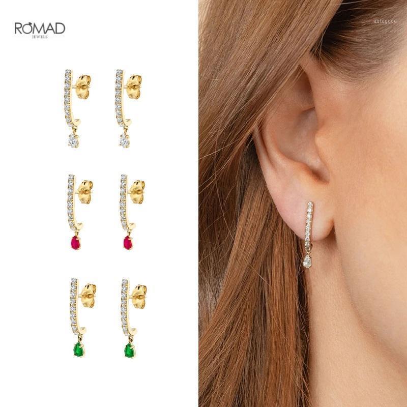Stud ROMAD Zircon Pave J Shape Earrings For Women Fashion INS Colorful Water Drop Pendientes Piercing Earings Silver 925 Jewelry1
Stud ROMAD Zircon Pave J Shape Earrings For Women Fashion INS Colorful Water Drop Pendientes Piercing Earings Silver 925 Jewelry1