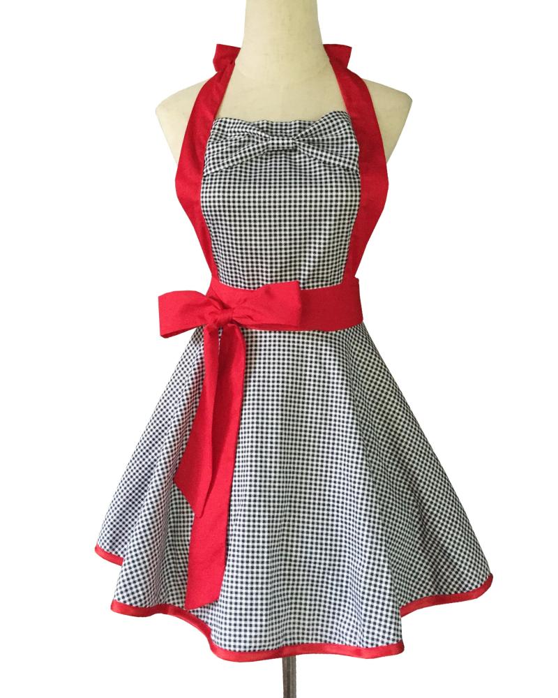 XiuMood Apron Black And White Grid Layer Big Bow Cotton Fabric Skirt Home Kitchen Cooking Aprons For Woman Adult Bibs
XiuMood Apron Black And White Grid Layer Big Bow Cotton Fabric Skirt Home Kitchen Cooking Aprons For Woman Adult Bibs