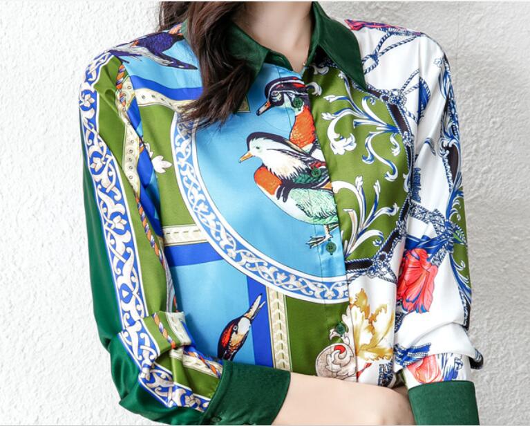 2022 Chain Flora printed women blouse women dark green blouses long sleeve summer shirts lapel neck fashion
2022 Chain Flora printed women blouse women dark green blouses long sleeve summer shirts lapel neck fashion