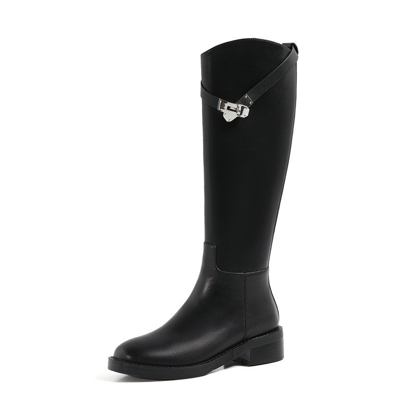 2021 New Concise Genuine Leather Knee-high Ladies Boots Thick Med Heels Pumps Winter Party Basic Shoes Woman Sqy4, Black
2021 New Concise Genuine Leather Knee-high Ladies Boots Thick Med Heels Pumps Winter Party Basic Shoes Woman Sqy4, Black