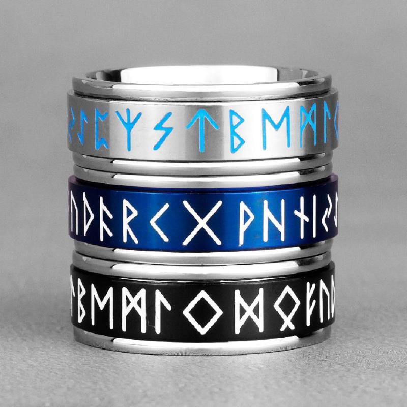 Nordic Viking Rune Spin Luminous Stainless Steel Mens Rings Simple Retro For Male Boyfriend Jewelry Creativity Gift Wholesale
Nordic Viking Rune Spin Luminous Stainless Steel Mens Rings Simple Retro For Male Boyfriend Jewelry Creativity Gift Wholesale