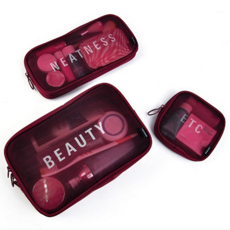 3pcs/set Toiletry Wash Cosmetic Breathable Pouch Travel Makeup Bag Transparent Necessaries Letter Print Mesh Letters Random1, Black
3pcs/set Toiletry Wash Cosmetic Breathable Pouch Travel Makeup Bag Transparent Necessaries Letter Print Mesh Letters Random1, Black