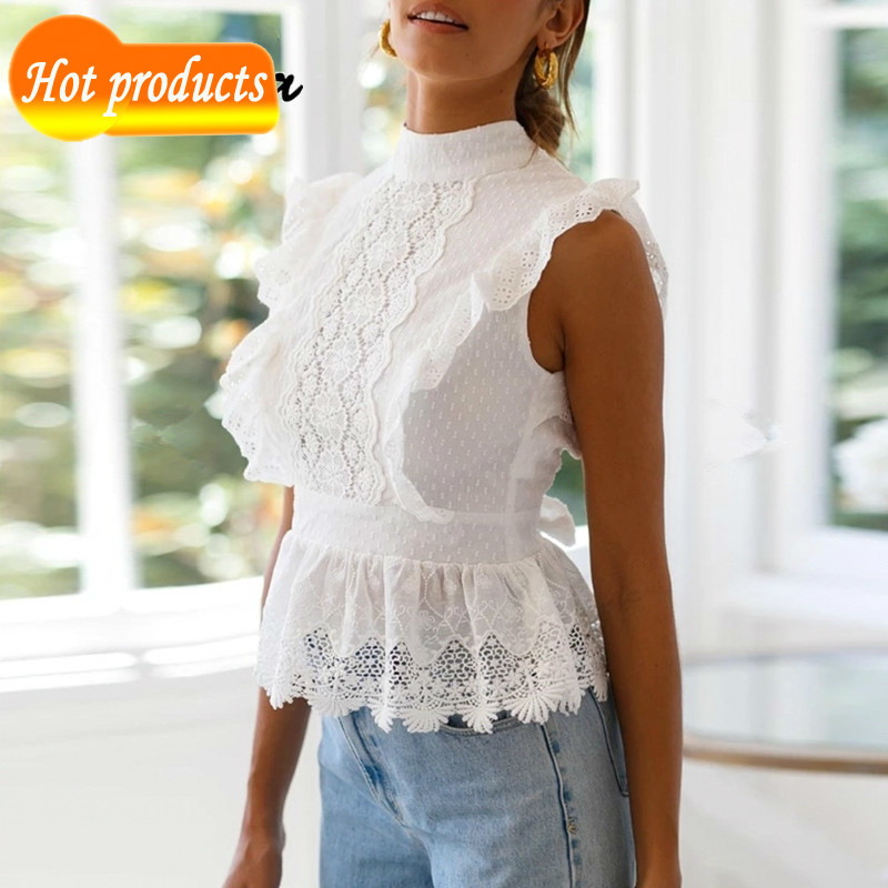 Without back lace embroidered hollow-watered women out peplum female will see style streetwear white ladies tops t-shirt 6GVU, Pure white
Without back lace embroidered hollow-watered women out peplum female will see style streetwear white ladies tops t-shirt 6GVU, Pure white