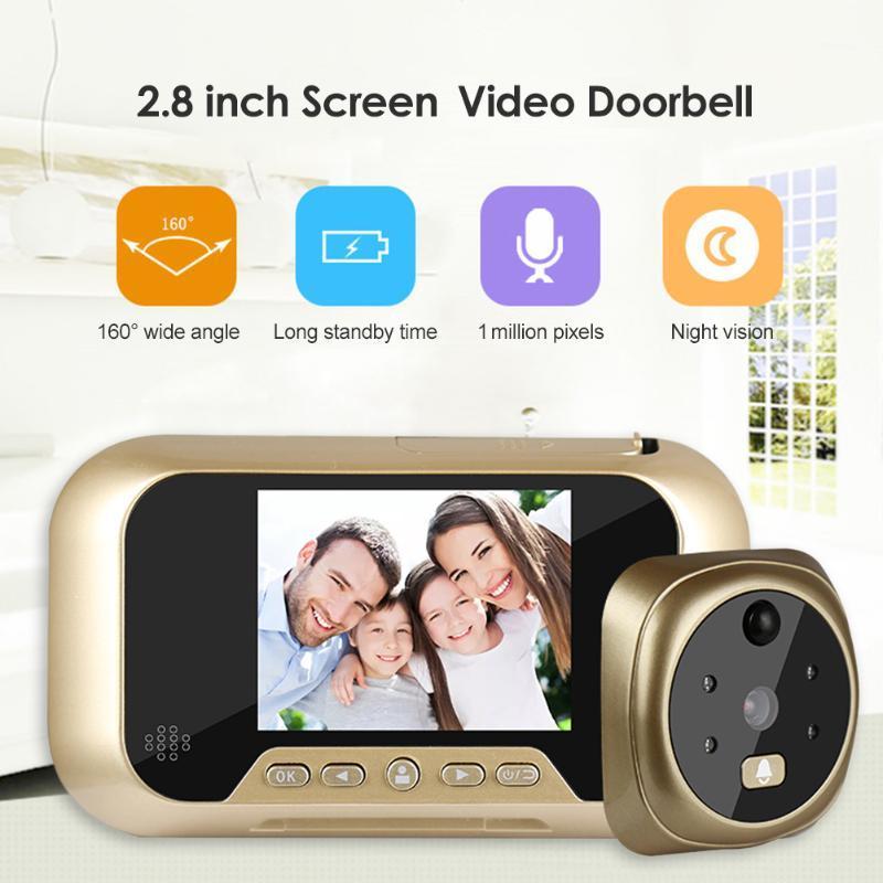 Smart IP WIFI Doorbell Video Intercom 2.8 inch LCD Digital Doorbell 3X Zoom 1MP Lens HD Door Camera Viewer Door Bell1 
Smart IP WIFI Doorbell Video Intercom 2.8 inch LCD Digital Doorbell 3X Zoom 1MP Lens HD Door Camera Viewer Door Bell1