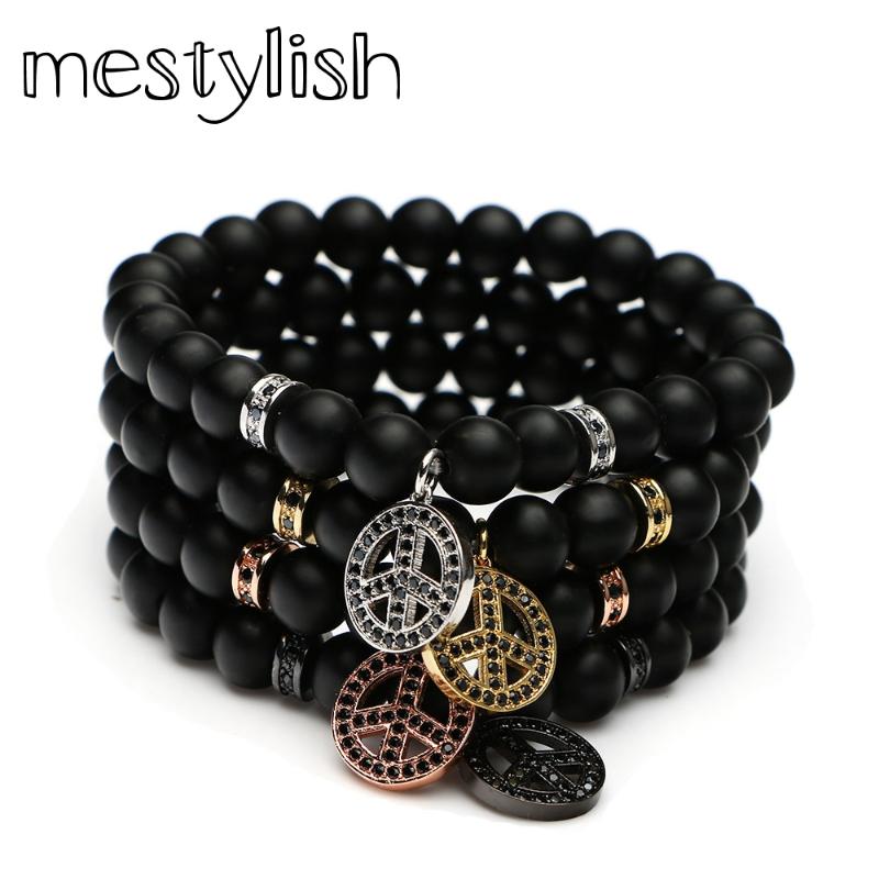 Mestylish Newest Beautiful Peace Charm Symbol Bracelet Natural Stone Bead Bracelet Jewelry Fit Men Women Gift Especially Lovers
Mestylish Newest Beautiful Peace Charm Symbol Bracelet Natural Stone Bead Bracelet Jewelry Fit Men Women Gift Especially Lovers