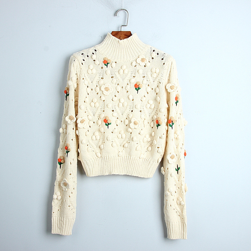 New Chic Sweet Cloth Blouses From Women's High Goal Coats Embroidery Jumper Balls Pullovers Autumn's Tops A04k, Beige
New Chic Sweet Cloth Blouses From Women's High Goal Coats Embroidery Jumper Balls Pullovers Autumn's Tops A04k, Beige