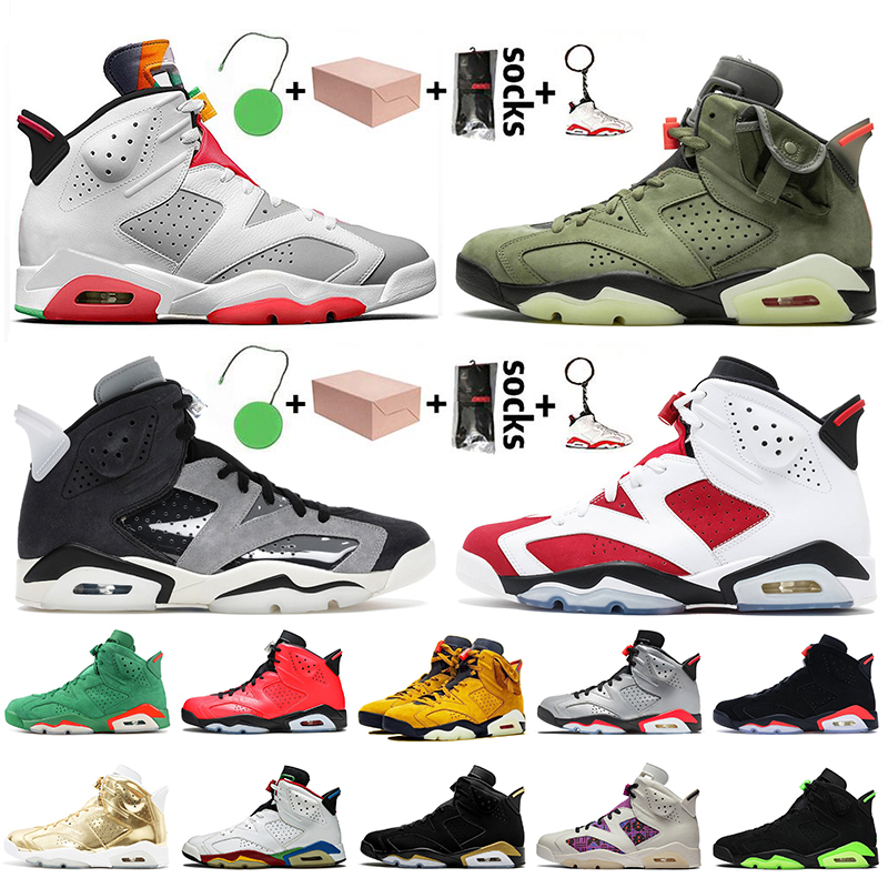 Top Quality With Box Travis Jumpman 6 6s Mens Basketball Shoes Hare Black Infrared Carmine Gatorade Like Mike Trainers Sneakers UNC Maroon, #9 3m reflective infrared 40-47
Top Quality With Box Travis Jumpman 6 6s Mens Basketball Shoes Hare Black Infrared Carmine Gatorade Like Mike Trainers Sneakers UNC Maroon, #9 3m reflective infrared 40-47