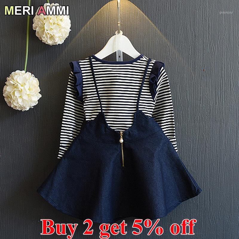 MERI AMMI 2pcs Children Girl Clothing Outfit Set Striped T-shirt+Navy Skirts For 2-7 Year Toddler Baby Girl J7421, J785-02
MERI AMMI 2pcs Children Girl Clothing Outfit Set Striped T-shirt+Navy Skirts For 2-7 Year Toddler Baby Girl J7421, J785-02