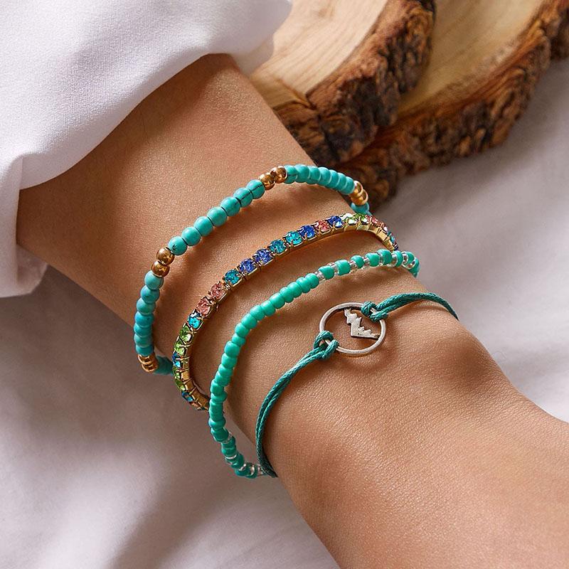 Tocona Luxury Bead Bracelets for Women Charms Shiny Rhinestone Hollow Geometric Handmade Rope Bohemian Jewelry Wholesale 10154
Tocona Luxury Bead Bracelets for Women Charms Shiny Rhinestone Hollow Geometric Handmade Rope Bohemian Jewelry Wholesale 10154