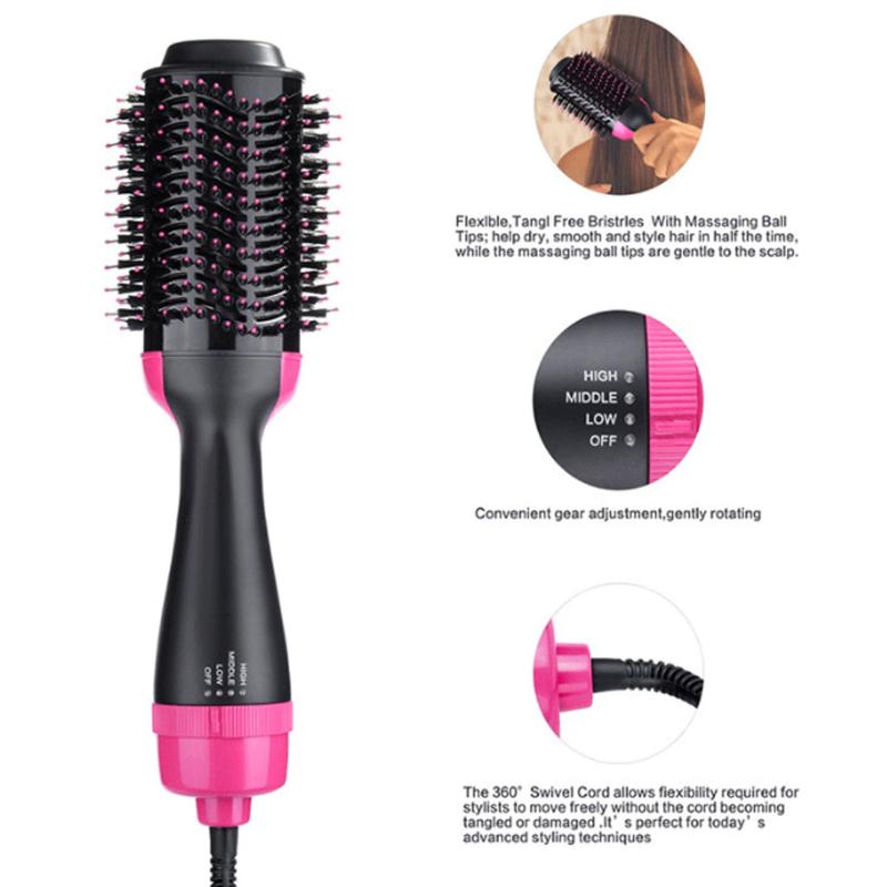 Professional 3-in-1 Electric Hair Dryer Comb One Step Hot Air Brush Blow Dryer Brush Negative Ion Hair Straightener Curler
Professional 3-in-1 Electric Hair Dryer Comb One Step Hot Air Brush Blow Dryer Brush Negative Ion Hair Straightener Curler