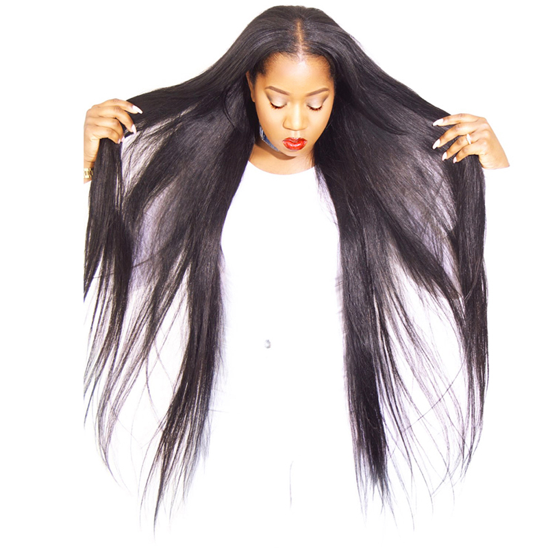 Cuticle Aligned Hair Raw Unprocessed Indian Hair Brazilian Remy Human Hair Bundles Straight 30-40inch 100g/Bundle Wholesale