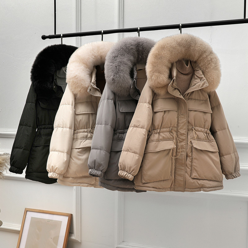 DEAT Winter New Hoody Long Sleeve Office Lady Mid-length Coat Thick Women White Duck Down Jacket RC079 201103, Beige
DEAT Winter New Hoody Long Sleeve Office Lady Mid-length Coat Thick Women White Duck Down Jacket RC079 201103, Beige