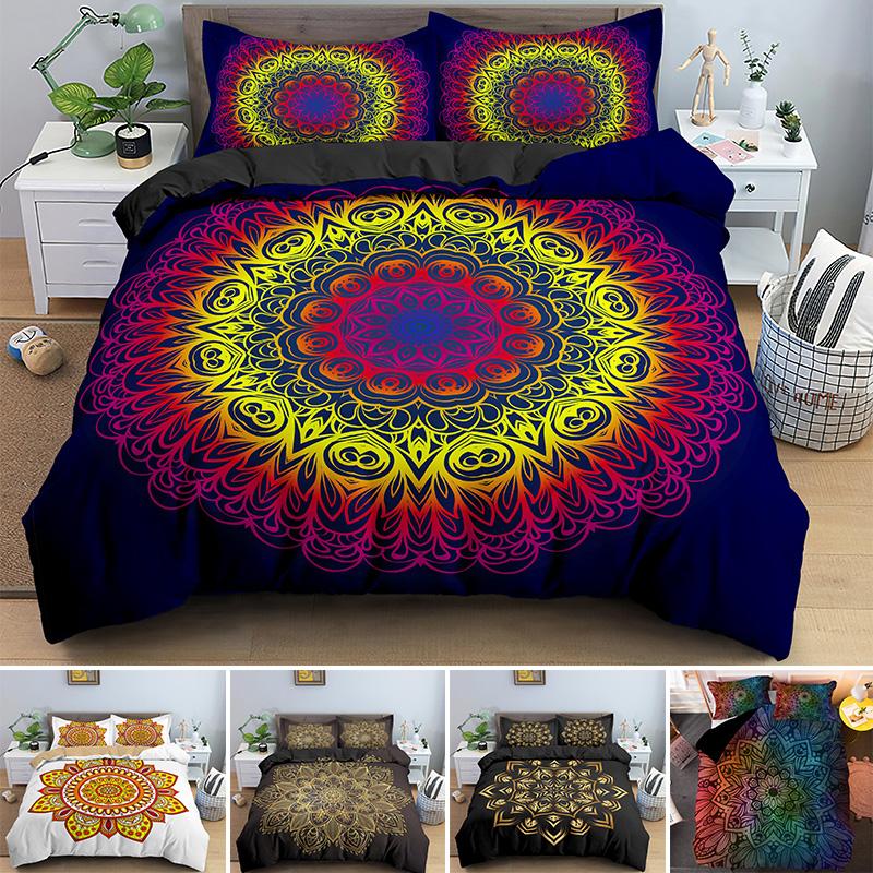 Mandala Pattern Duvet Cover Set Luxury Bed Sets Colorful Boho Bedding Cloth Quilt Covers King Queen 2/3pcs, Bss1636
Mandala Pattern Duvet Cover Set Luxury Bed Sets Colorful Boho Bedding Cloth Quilt Covers King Queen 2/3pcs, Bss1636