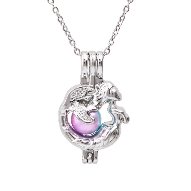1pc Hollow Sea Mermaid Pearl Cage Pendant Necklace Jewelry for Oyster Pearls Aroma Essential Oil Diffuser Lockets Gift
1pc Hollow Sea Mermaid Pearl Cage Pendant Necklace Jewelry for Oyster Pearls Aroma Essential Oil Diffuser Lockets Gift