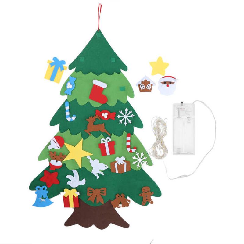 Christmas Decoration Wall Hanging Christmas Tree Felt DIY Holiday Party Ornament with LED Tree New Year
Christmas Decoration Wall Hanging Christmas Tree Felt DIY Holiday Party Ornament with LED Tree New Year